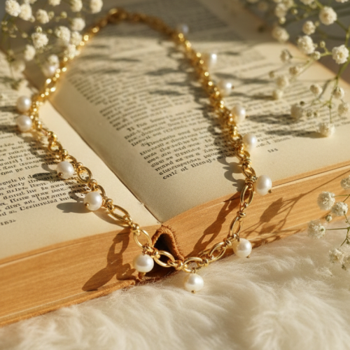 Pretty Pearl Chain Necklace